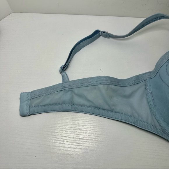 Soma Blue Embroidered Lightly Lined Cups Adjustable Strap Bra 36C - Picture 12 of 13